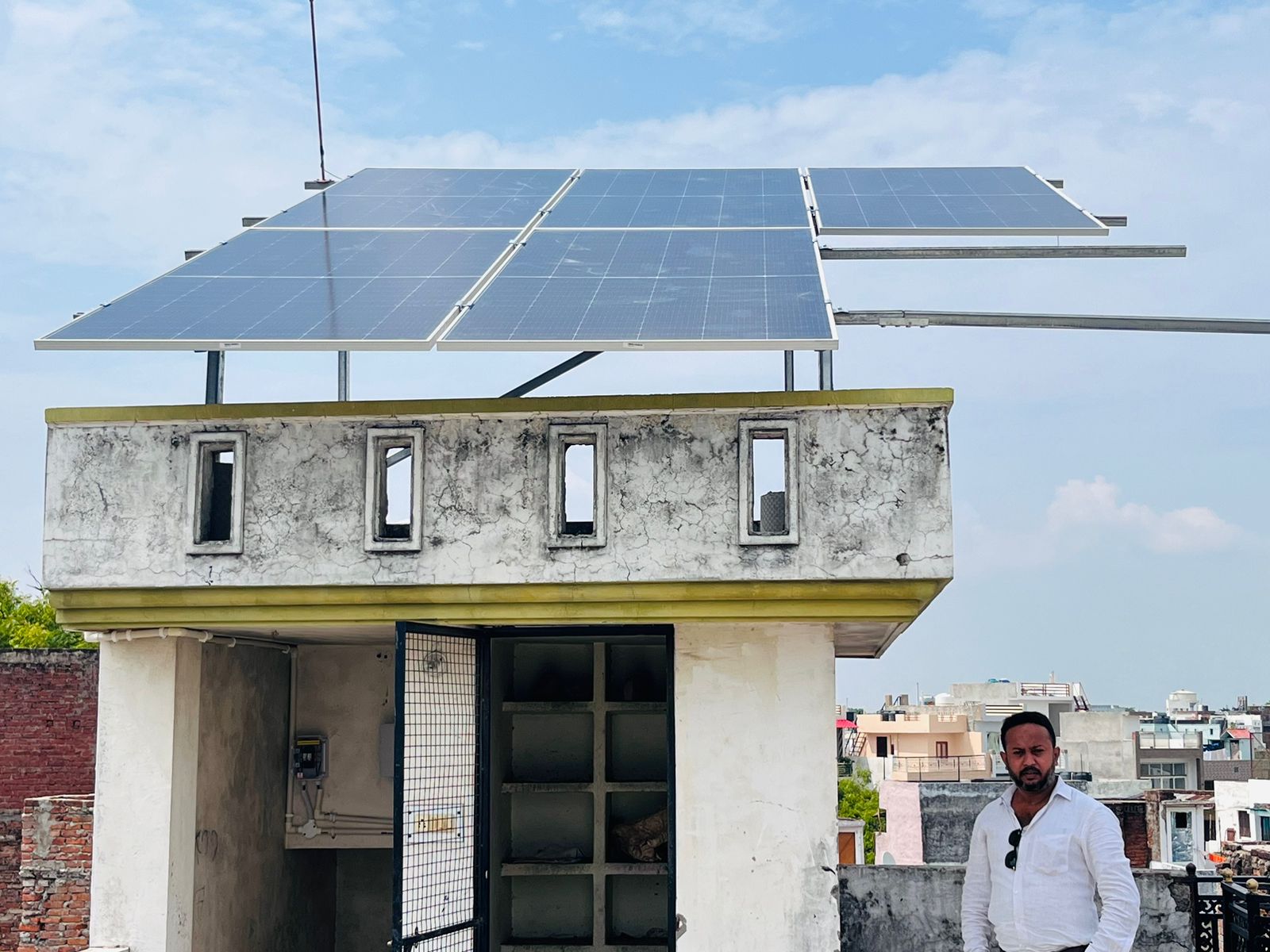 Bright Solar Solutions team installing solar panels