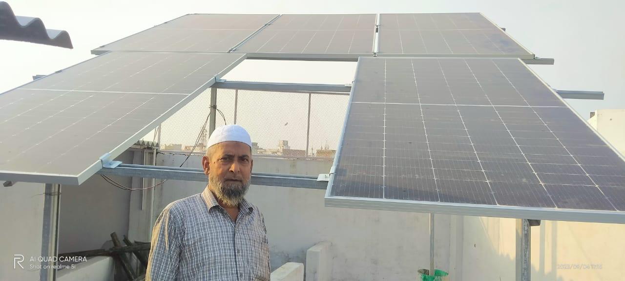 Bright Solar Solutions team installing solar panels