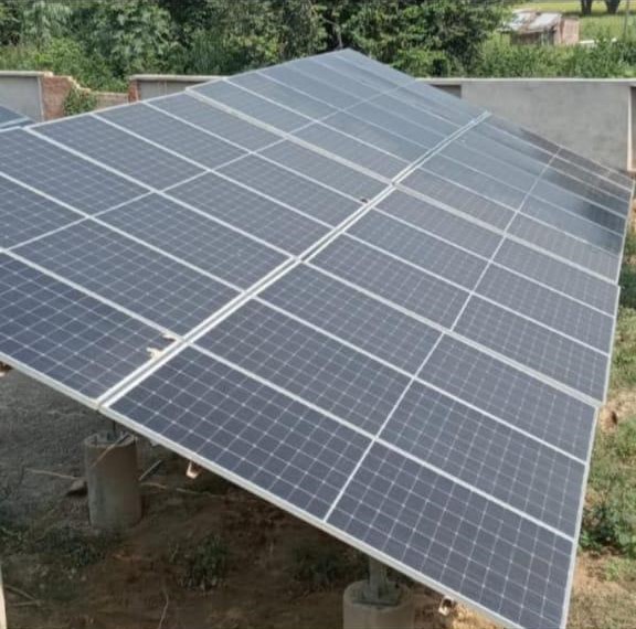 Bright Solar Solutions team installing solar panels